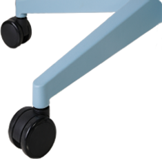 チェアの機能の説明画像 PUキャスター